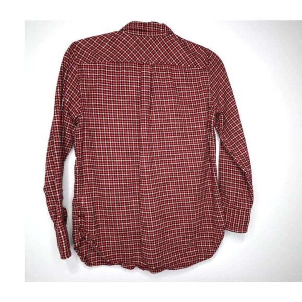 NWOT J. Crew Classic-fit shirt in prairie check flannel Size 0‎ - Picture 3 of 12